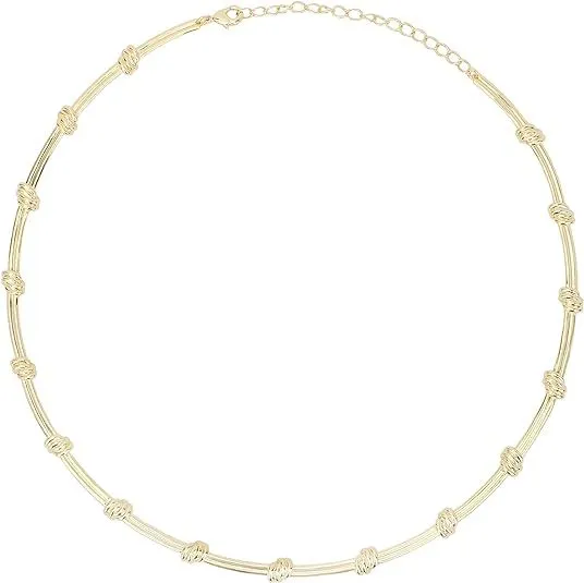 Gold Necklace For Women | Choker Necklace | 18K Gold Plated | Non Tarnish & Waterproof | Hypoallergenic | Gift For Her | Additional 3” Extender Included