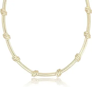 Gold Necklace For Women | Choker Necklace | 18K Gold Plated | Non Tarnish & Waterproof | Hypoallergenic | Gift For Her | Additional 3” Extender Included