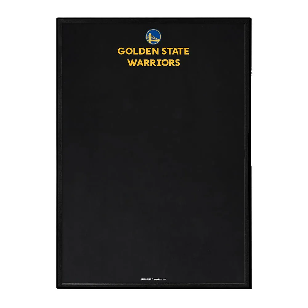 Golden State Warriors: Framed Chalkboard