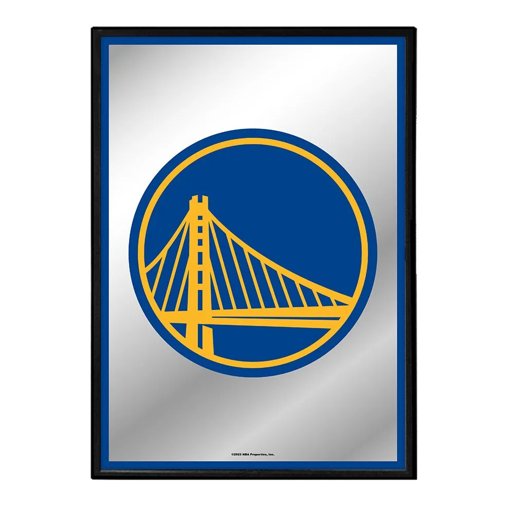 Golden State Warriors: Framed Mirrored Wall Sign