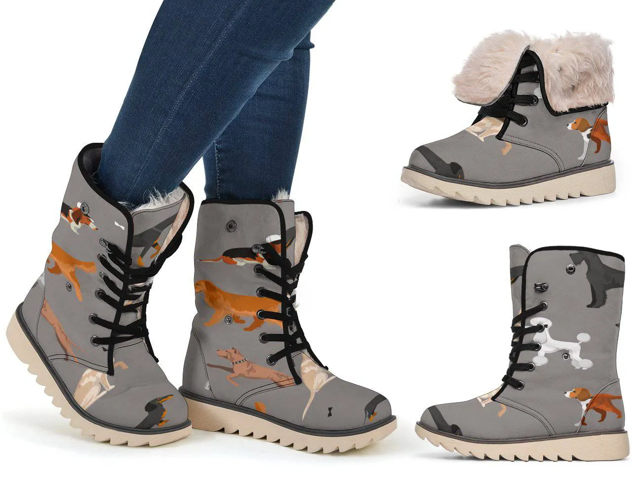 Grey Dog Breeds Polar Boots
