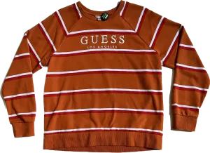 Guess Los Angeles Orange Striped Pullover