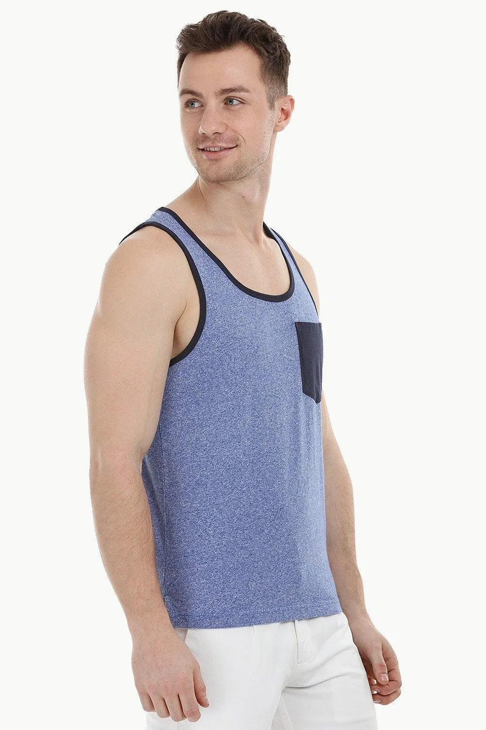 Heather Blue Summer Tank