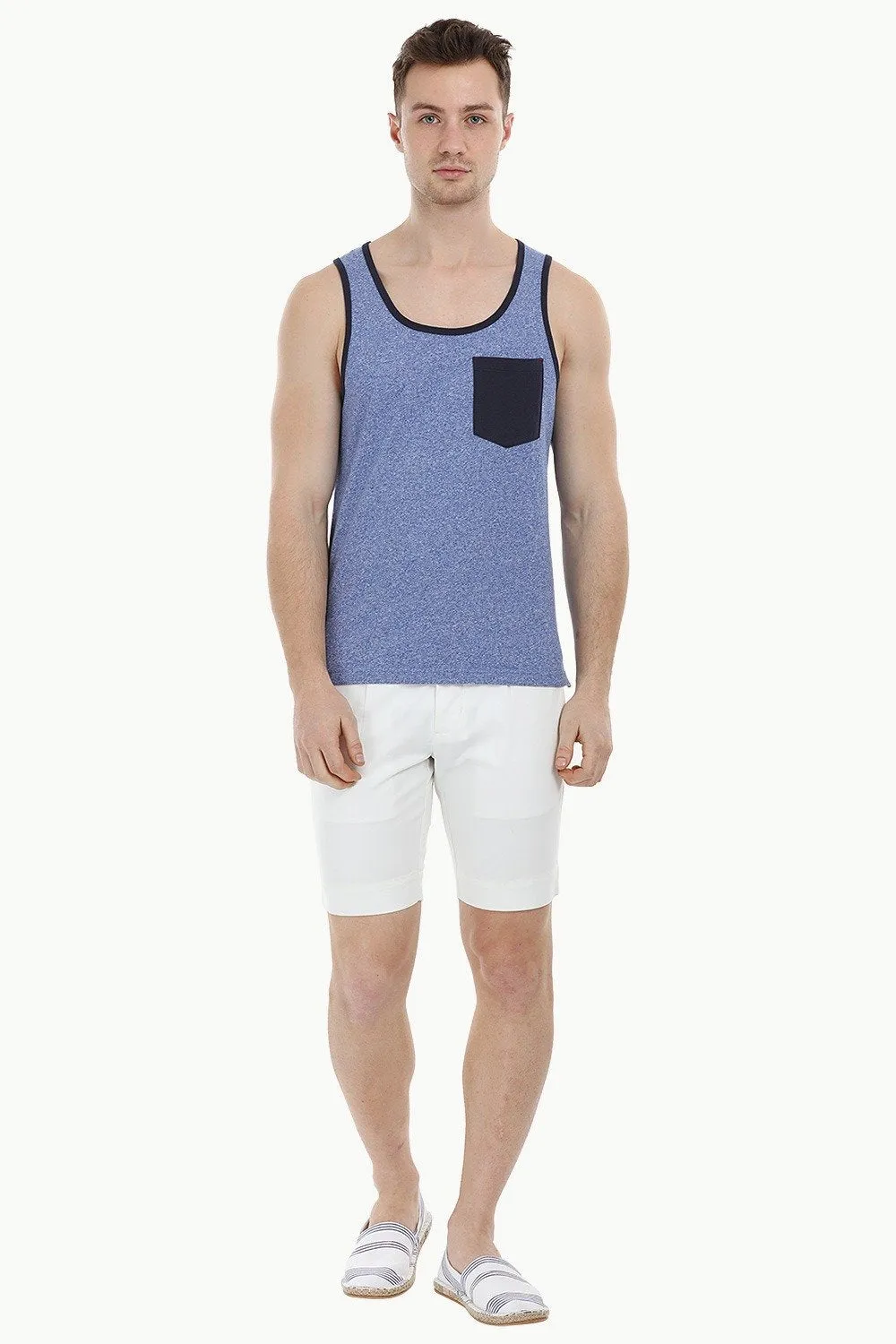 Heather Blue Summer Tank