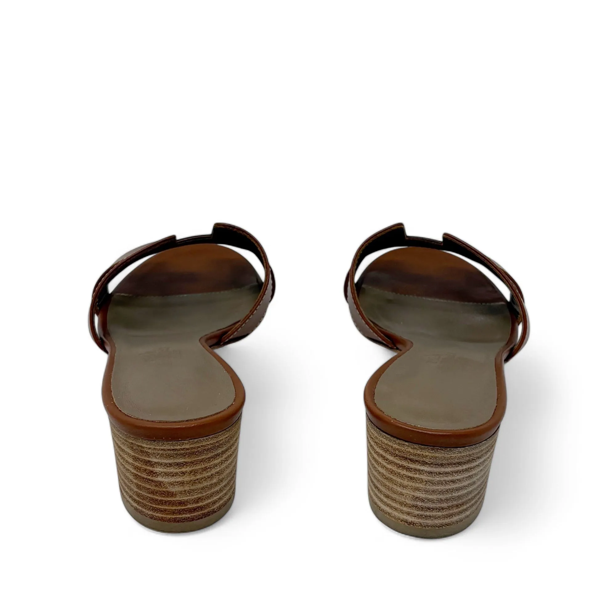 Hermes Gold Oasis Sandals 36