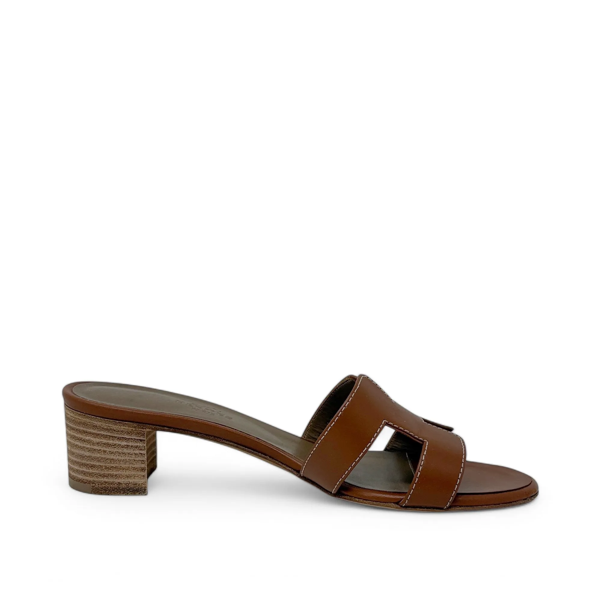Hermes Gold Oasis Sandals 36