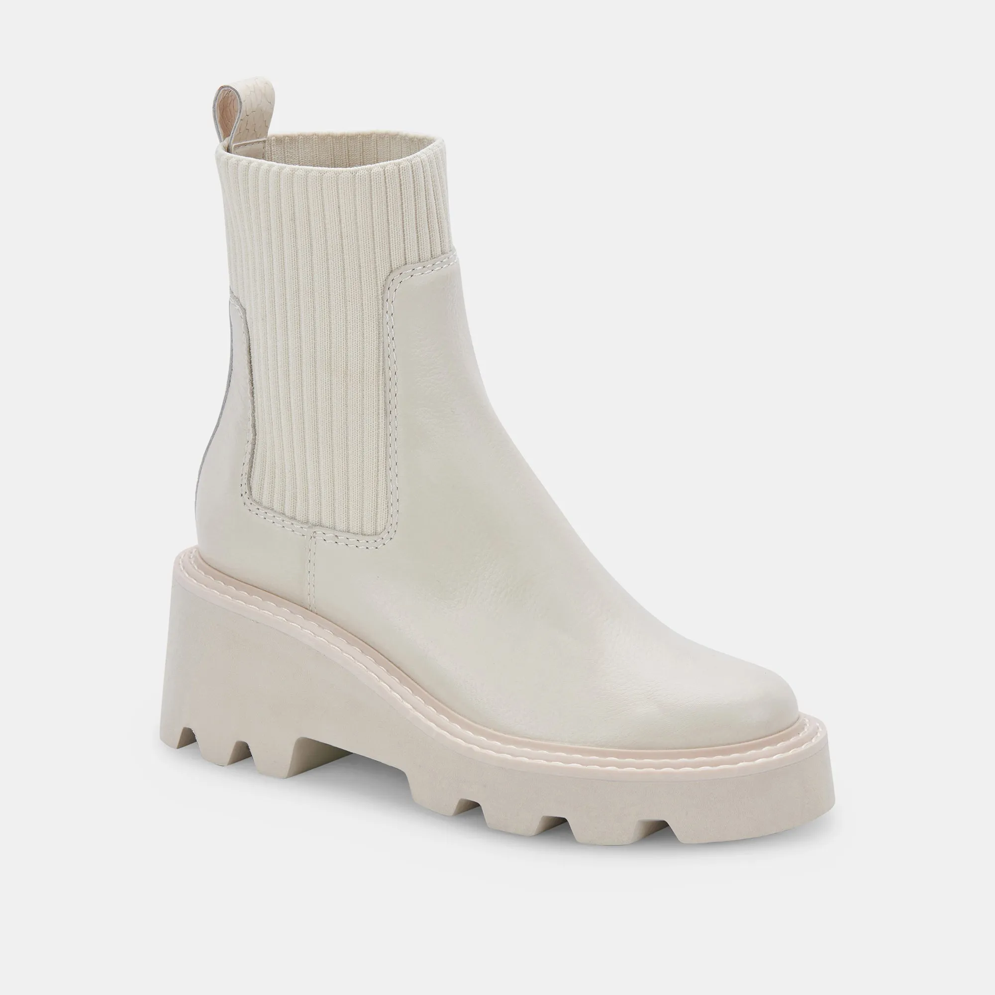 HOVEN H2O BOOTS IVORY LEATHER - re:vita