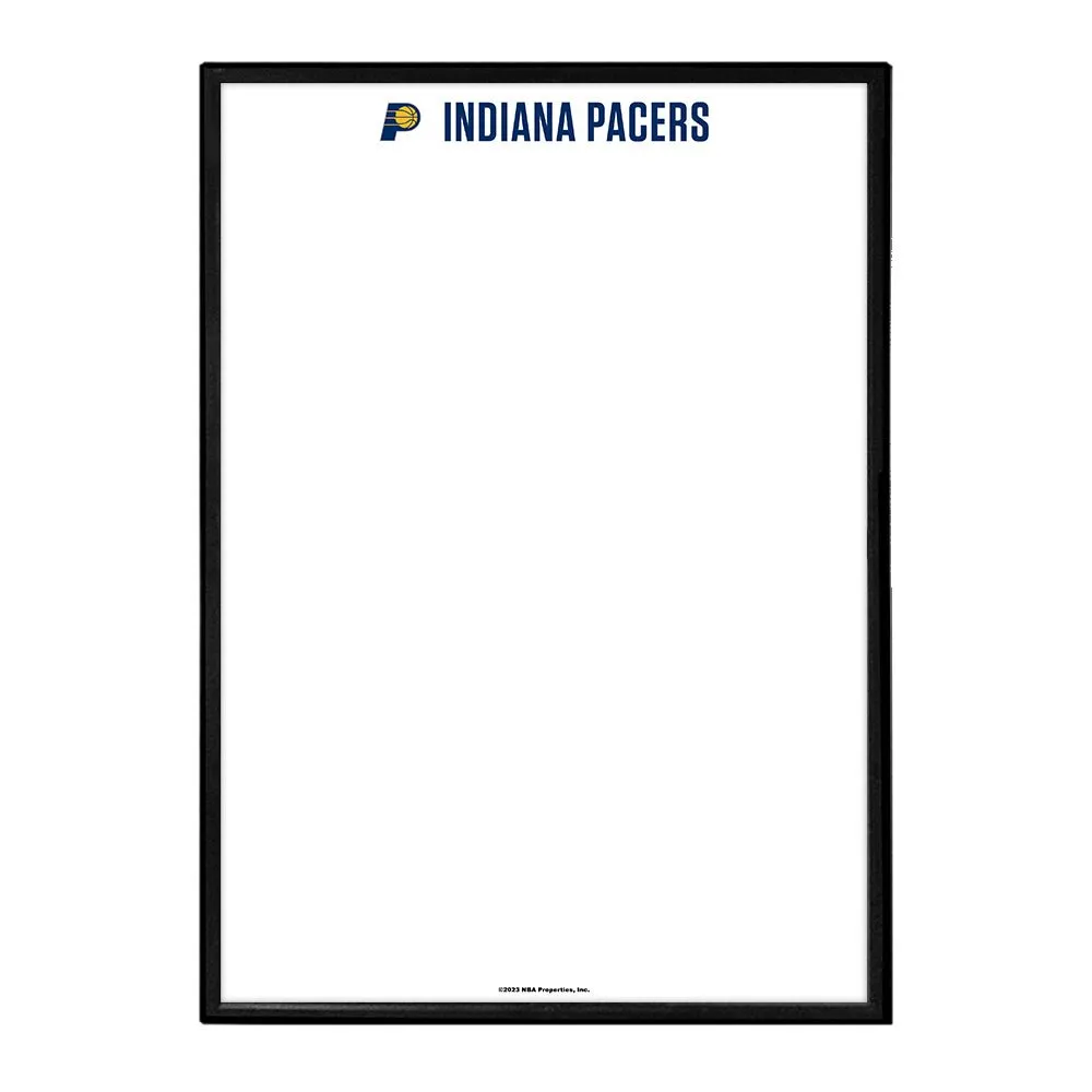 Indiana Pacers: Framed Dry Erase Wall Sign