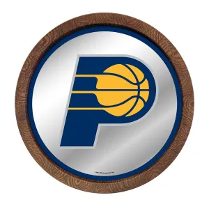 Indiana Pacers: "Faux" Barrel Top Mirrored Wall Sign
