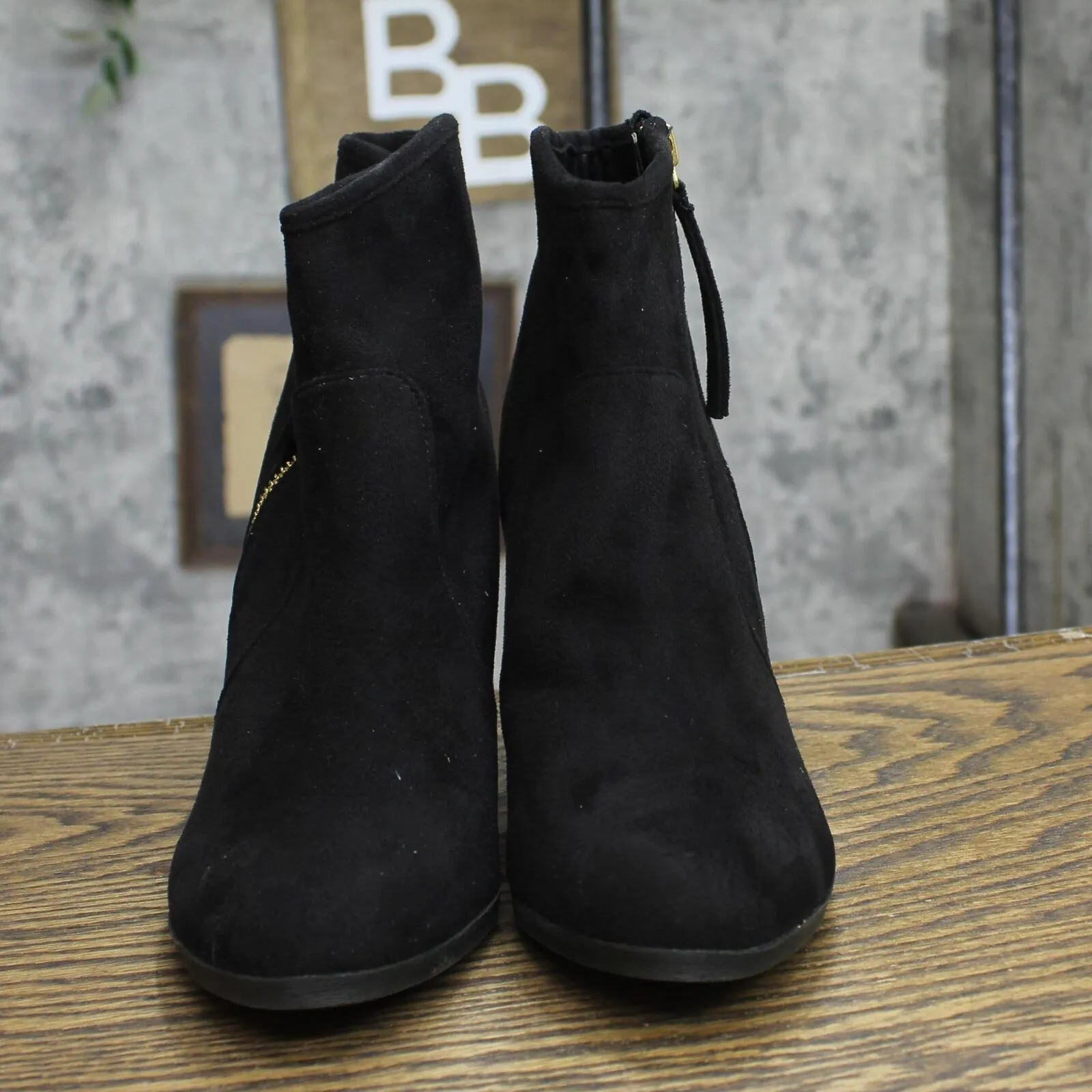 Journee Collection Womens Link Bootie Boots LINK-BLK Black 7.5M