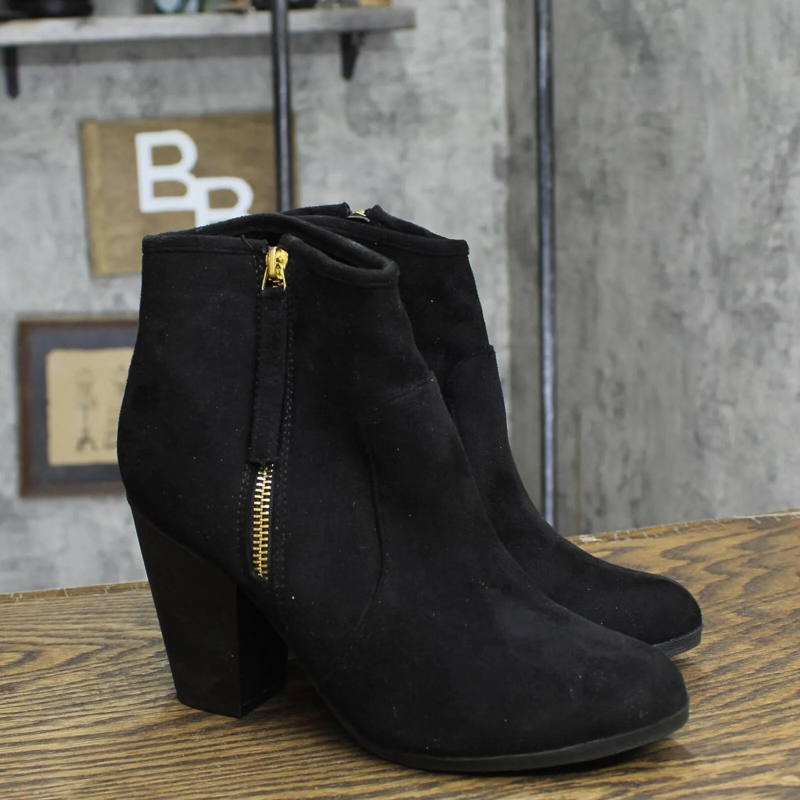 Journee Collection Womens Link Bootie Boots LINK-BLK Black 7.5M