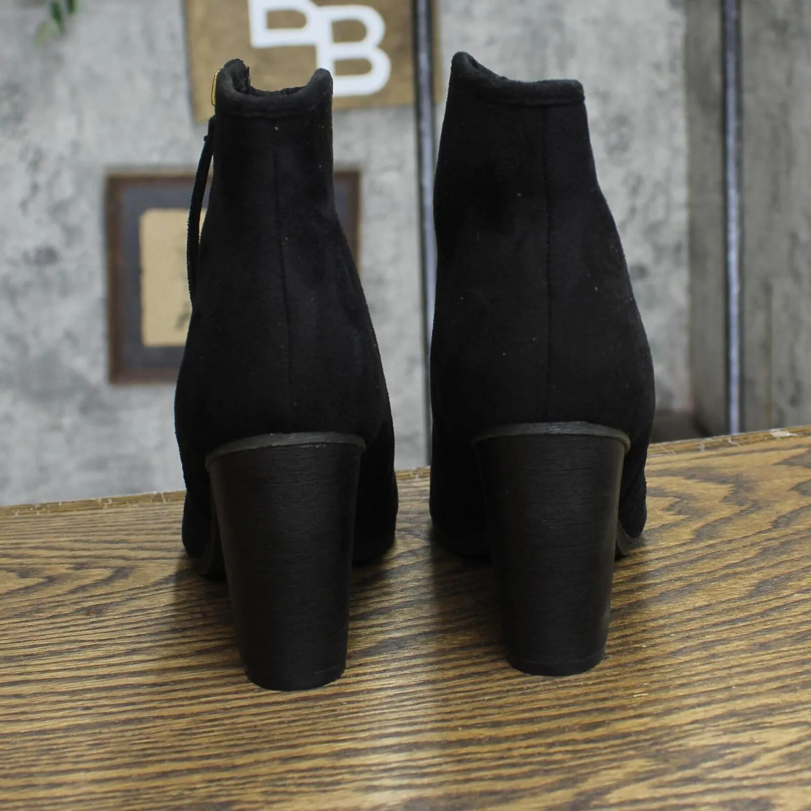 Journee Collection Womens Link Bootie Boots LINK-BLK Black 7.5M