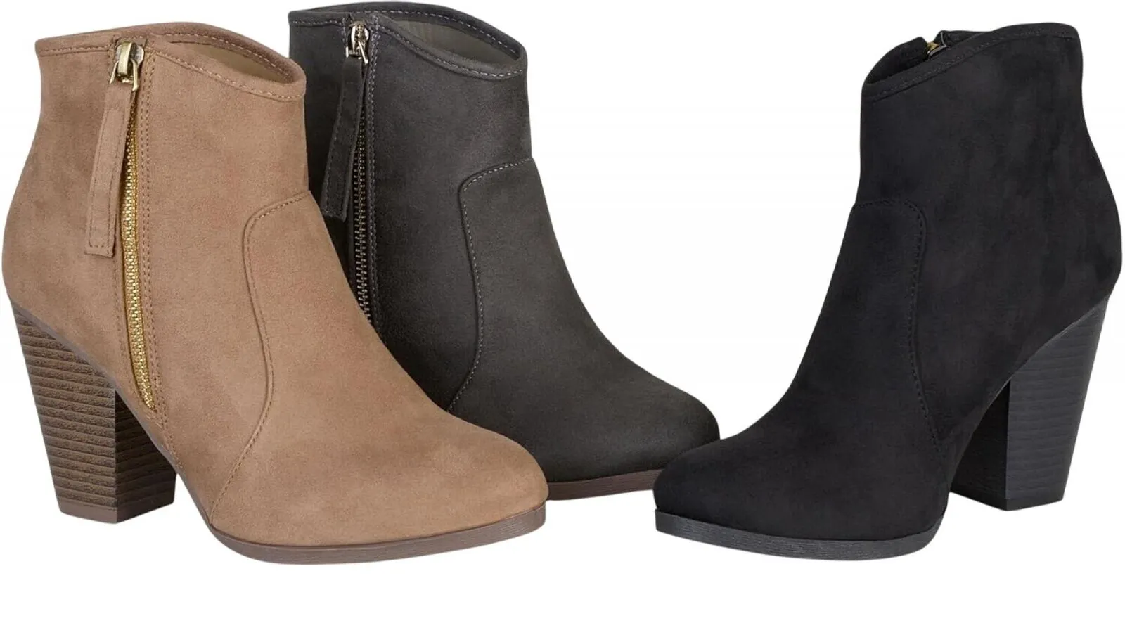 Journee Collection Womens Link Bootie Boots LINK-BLK Black 7.5M