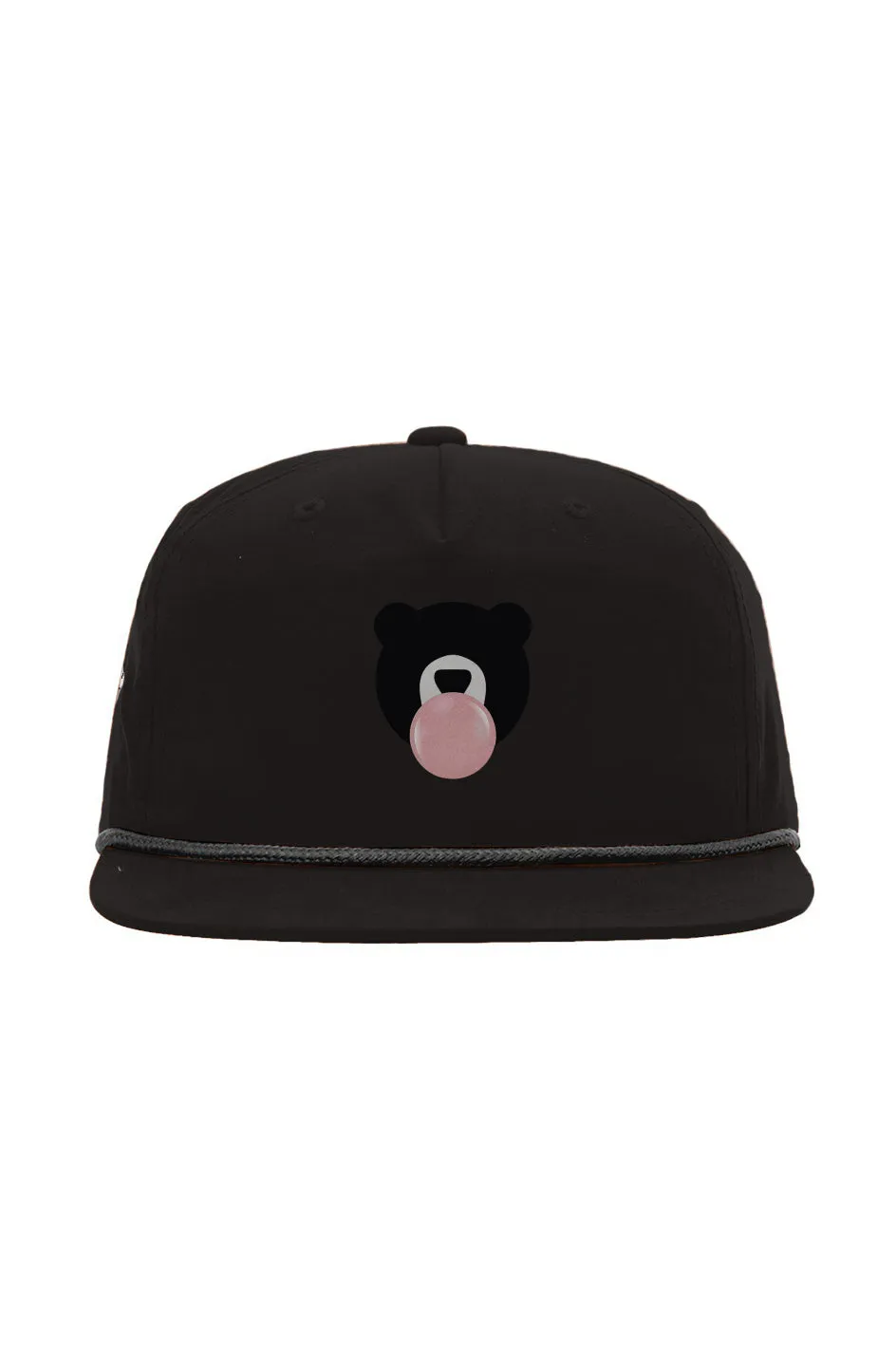 KANDY Bear Puff Embroidered Rope Hat