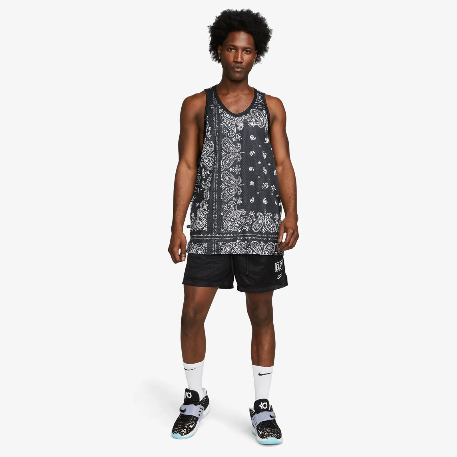 KD Dri-FIT Pattern Sleeveless Tank - Black