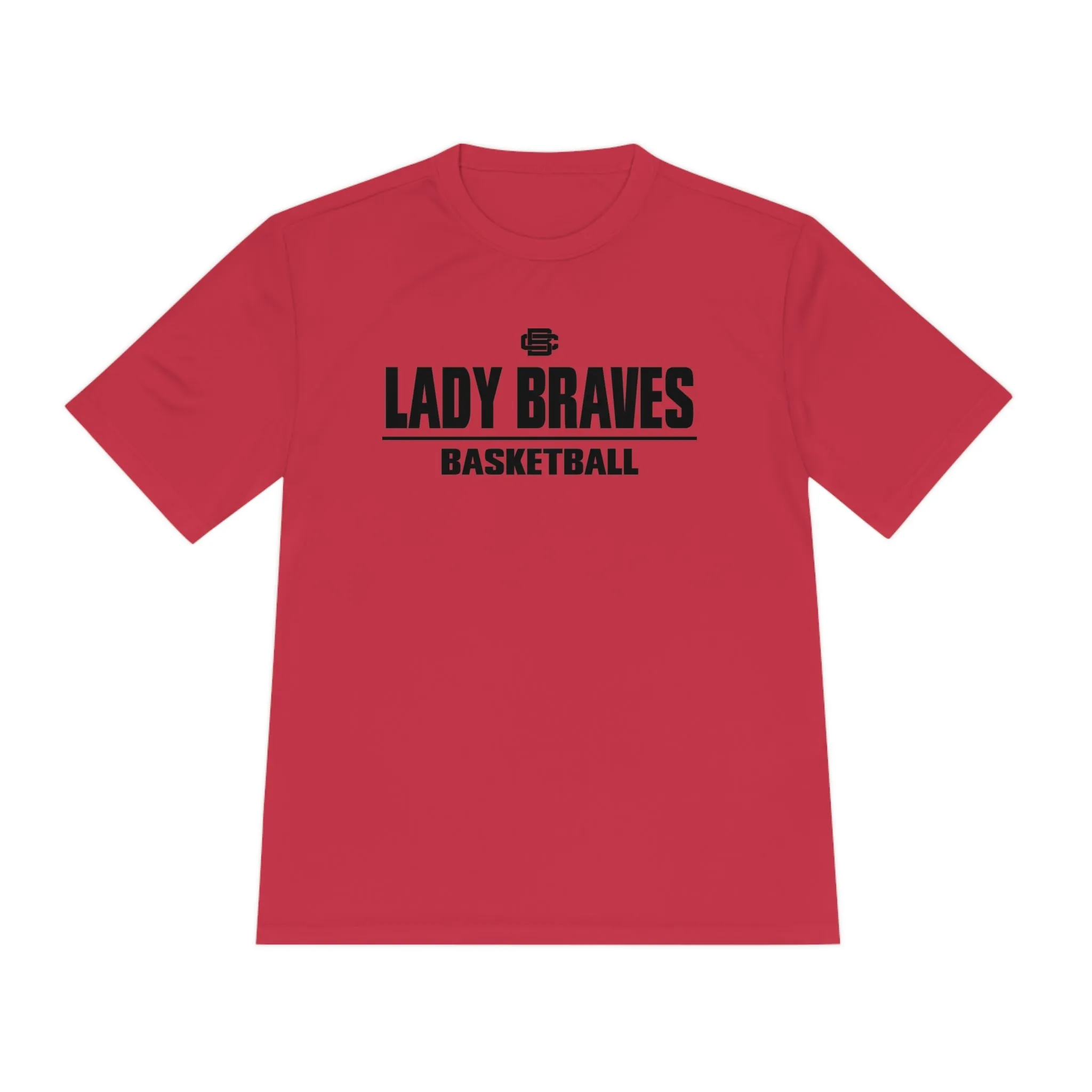 Lady Braves Basketball Moisture Wicking Tee
