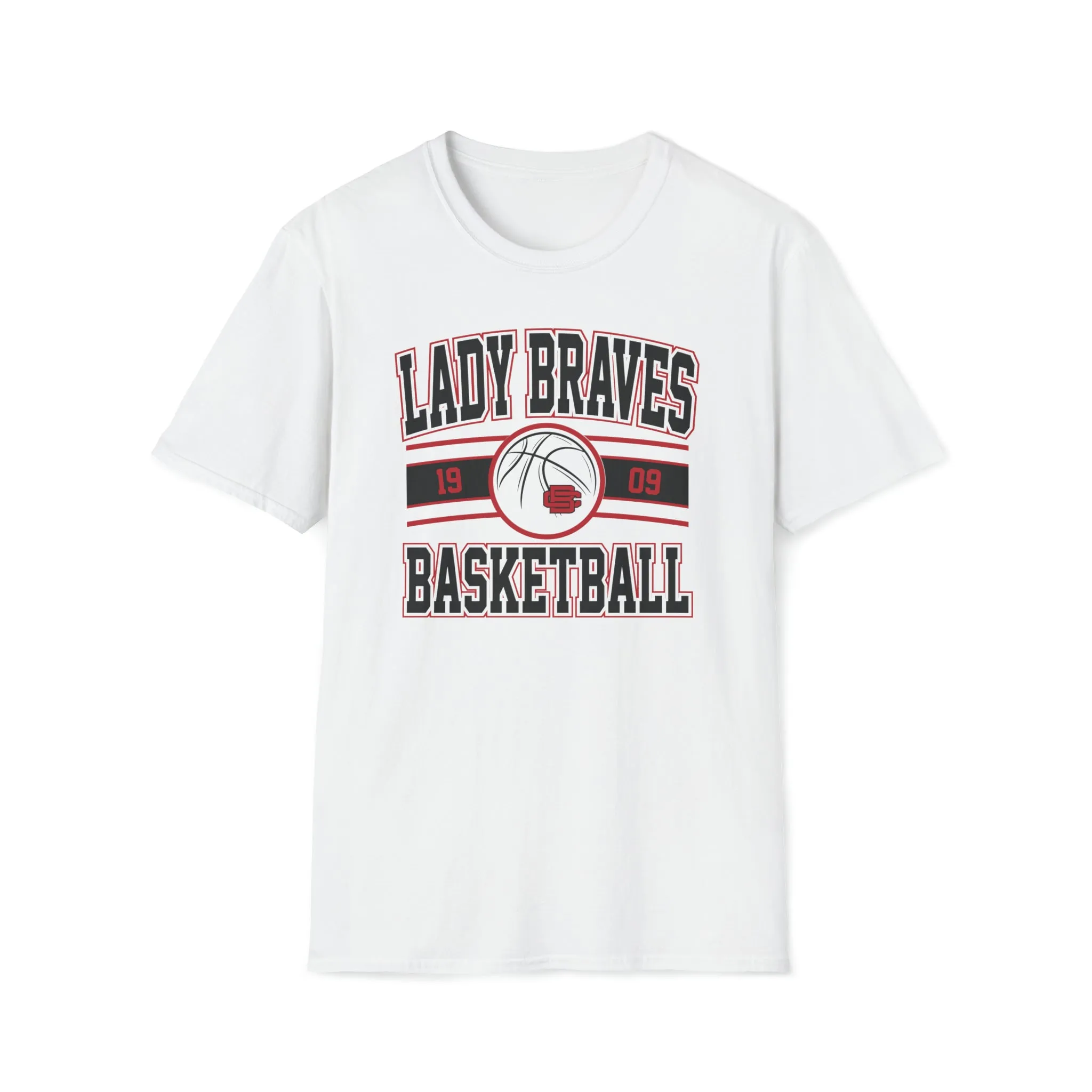 Lady Braves Basketball Unisex Softstyle T-Shirt
