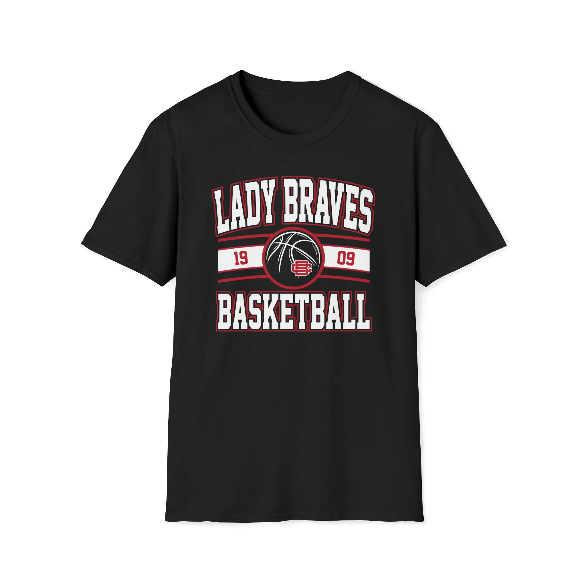 Lady Braves Basketball Unisex Softstyle T-Shirt