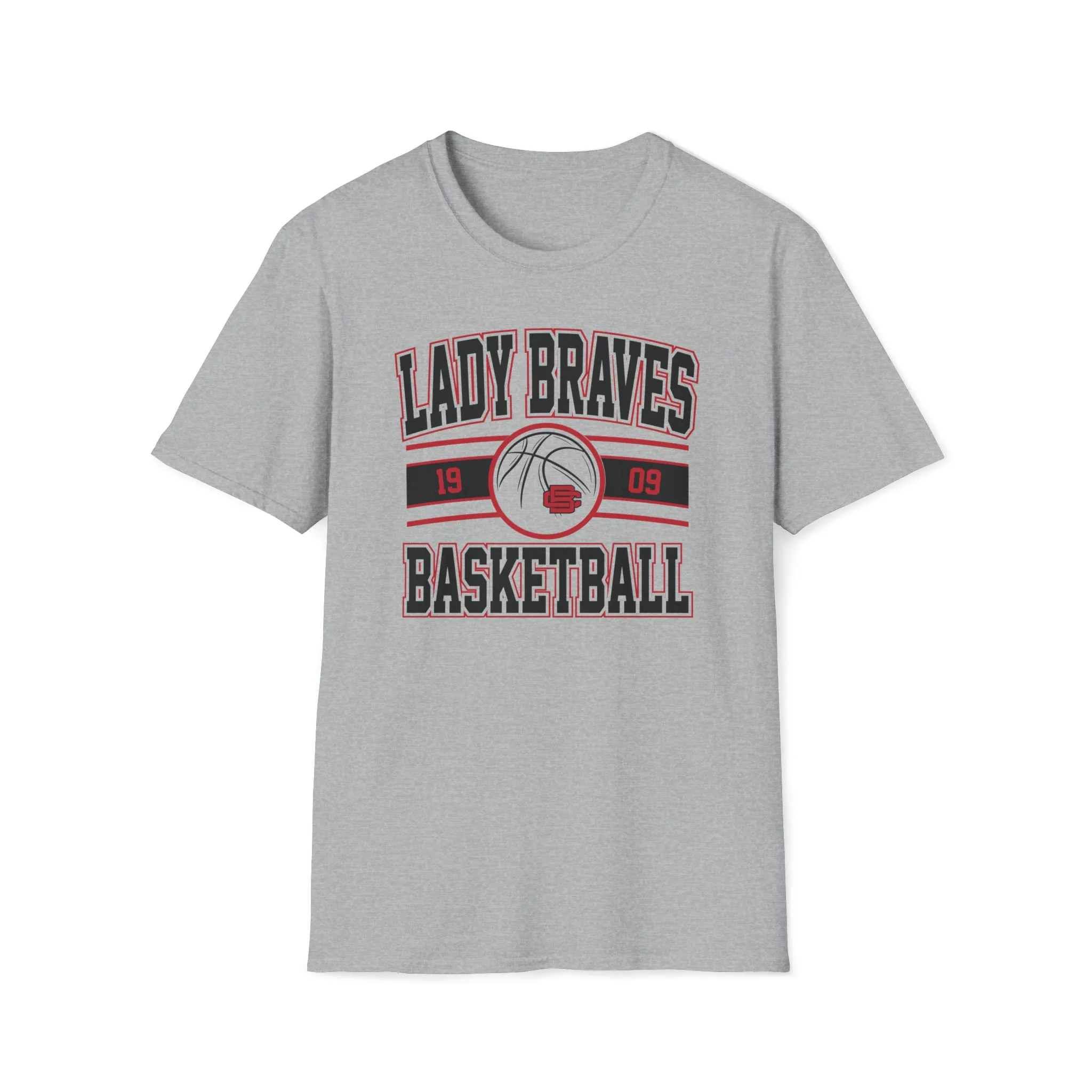 Lady Braves Basketball Unisex Softstyle T-Shirt