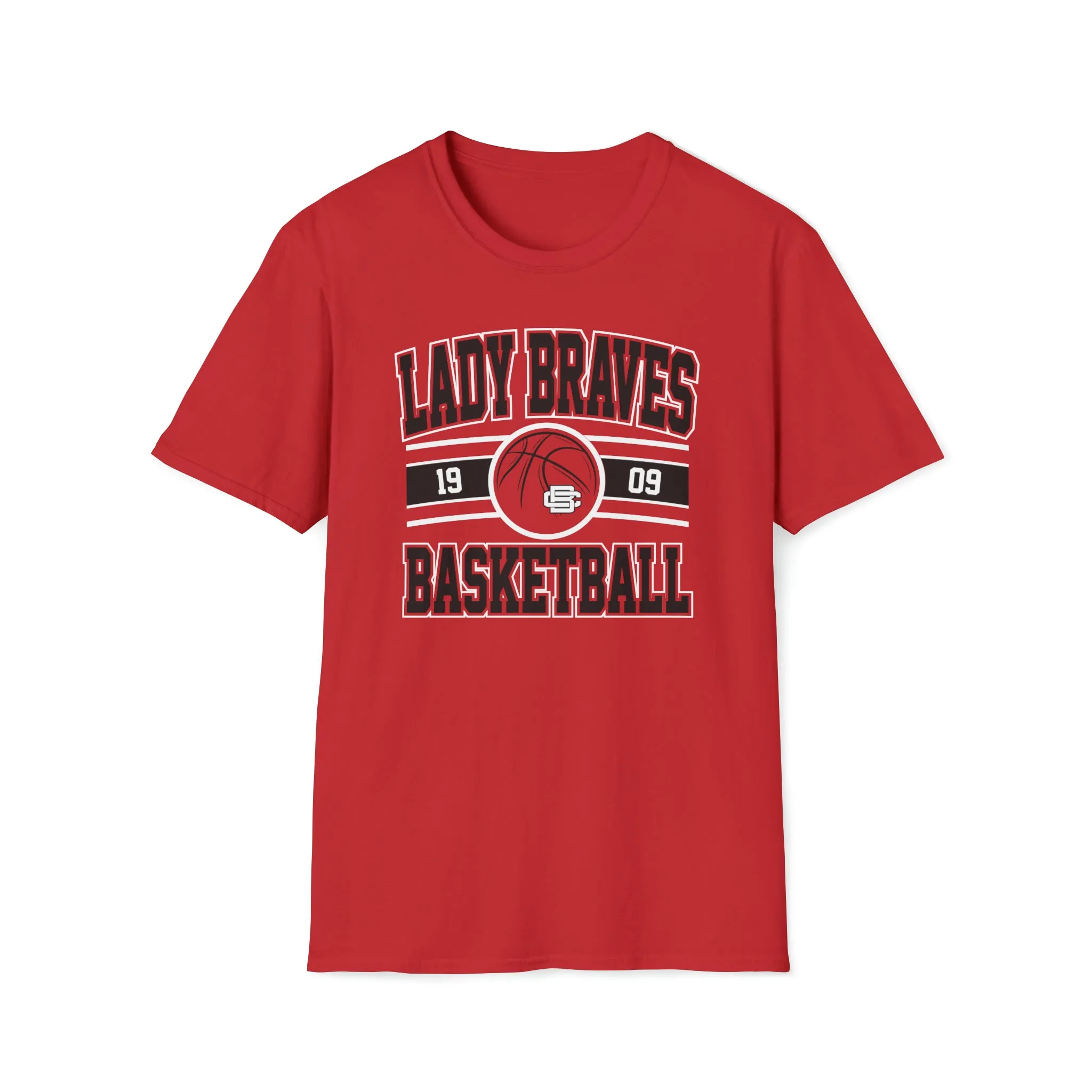 Lady Braves Basketball Unisex Softstyle T-Shirt