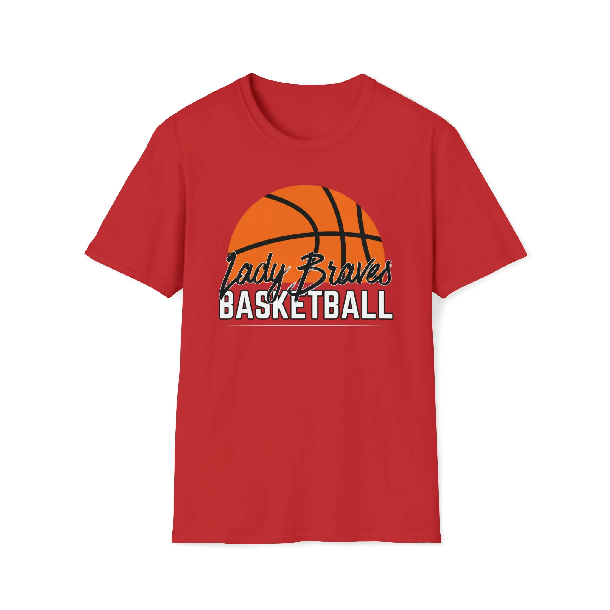 Lady Braves Half Basketball Softstyle T-Shirt