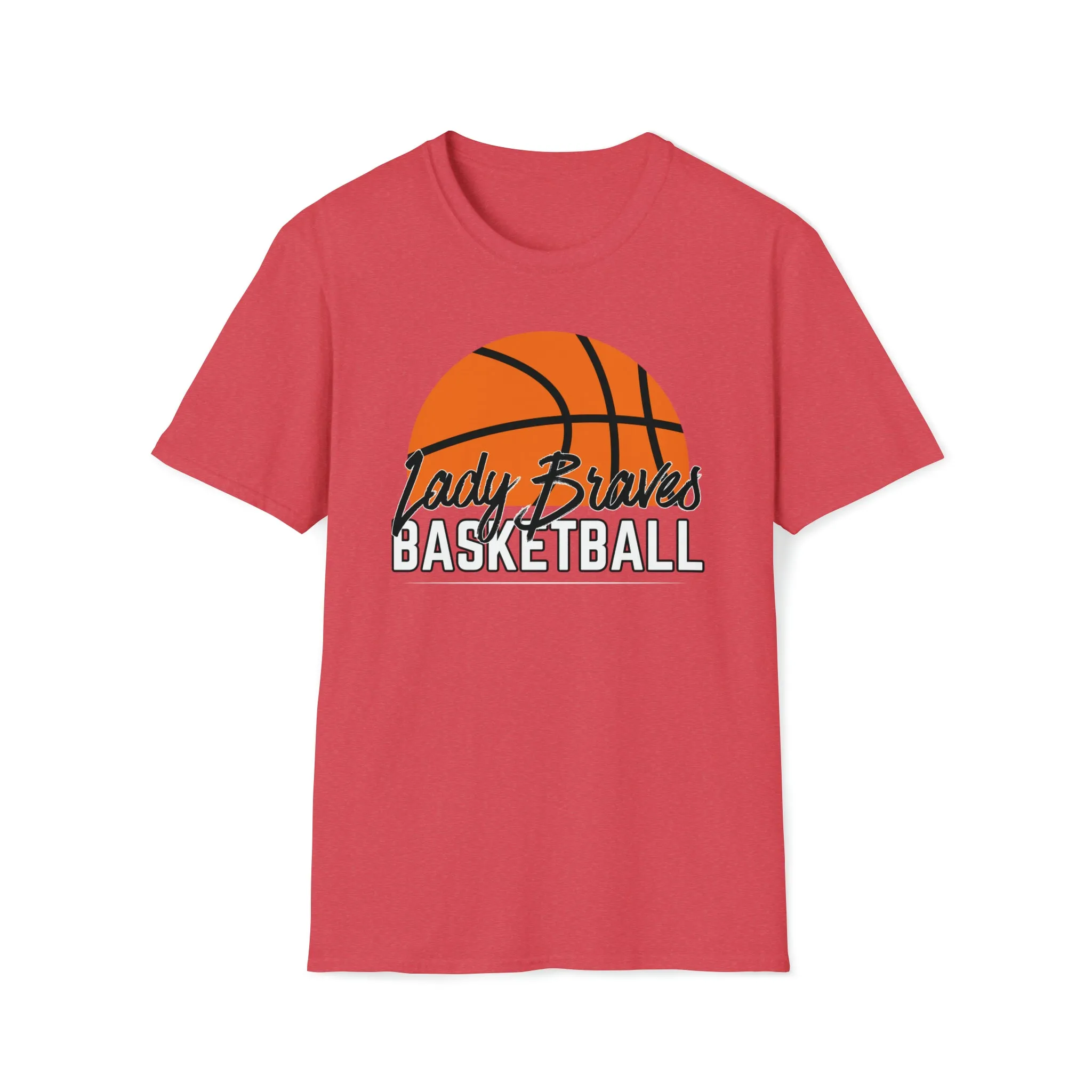 Lady Braves Half Basketball Softstyle T-Shirt