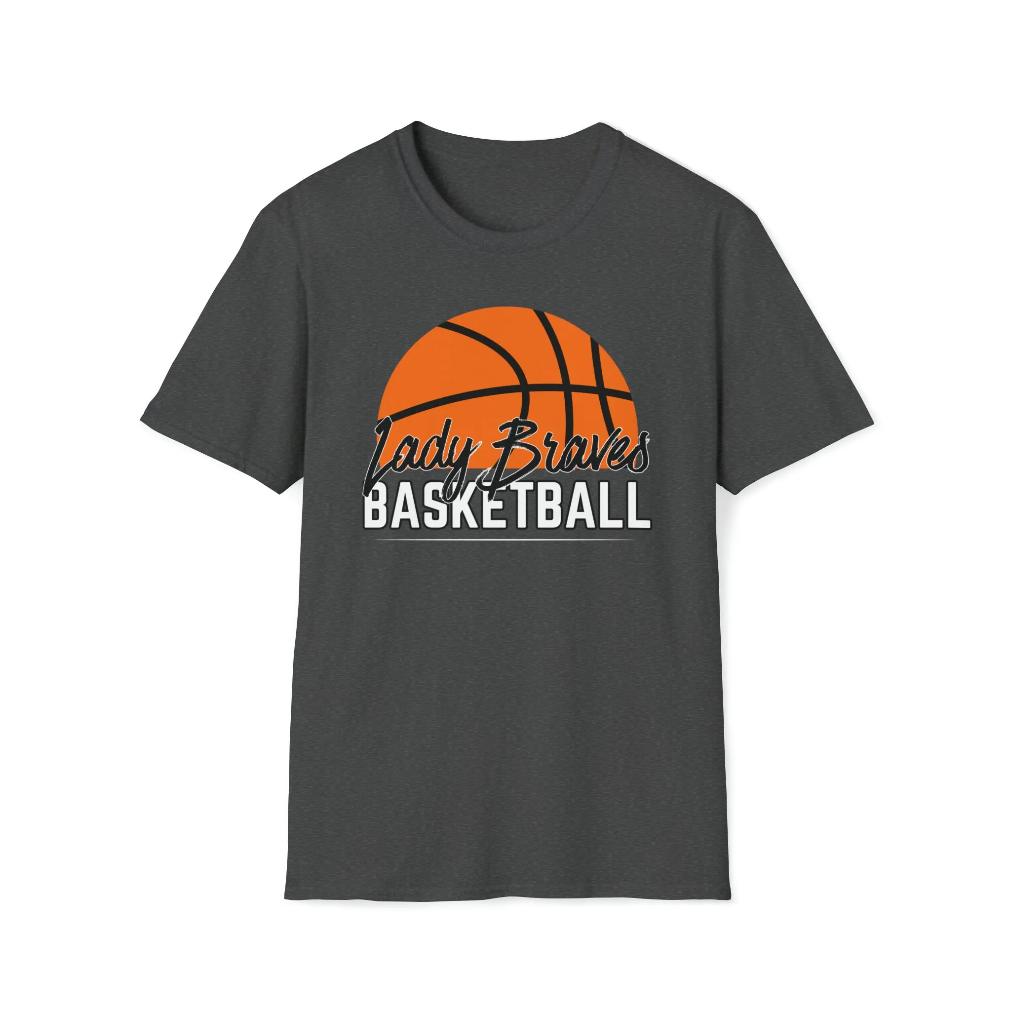 Lady Braves Half Basketball Softstyle T-Shirt
