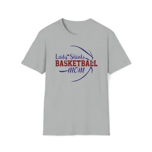 Lady Saints Basketball Mom Unisex Softstyle T-Shirt