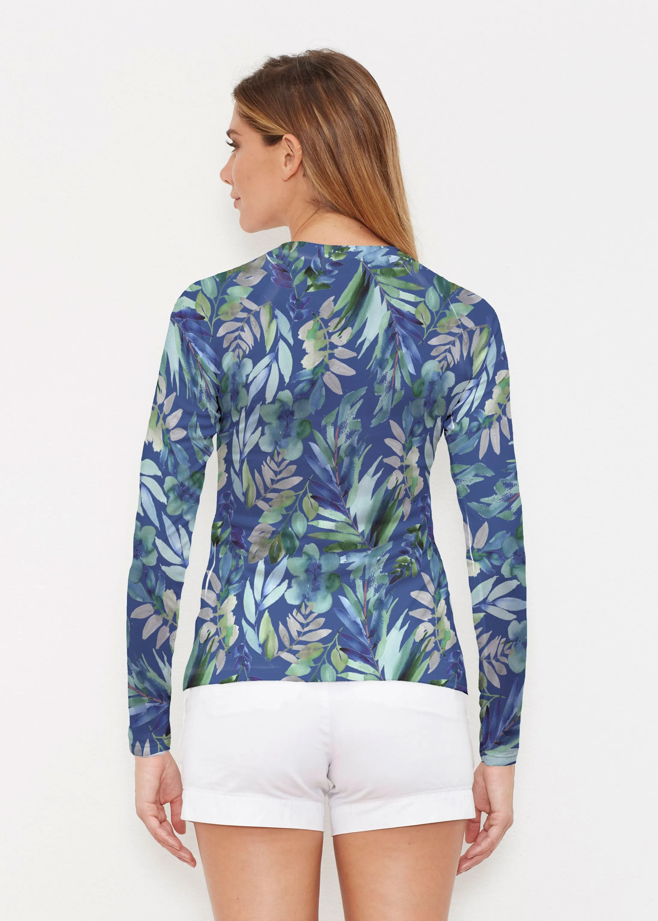 Leah Leaves (16258) ~ Long Sleeve Rash Guard