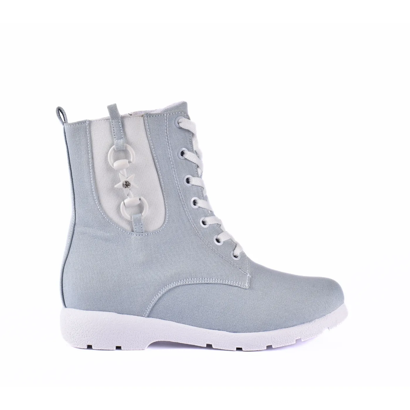 Leather Half Boots With Buckle