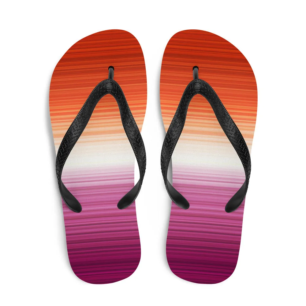 Lesbian Gradient Flip Flops