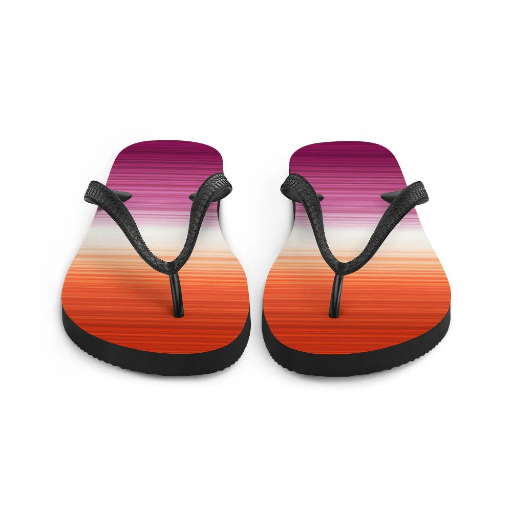 Lesbian Gradient Flip Flops
