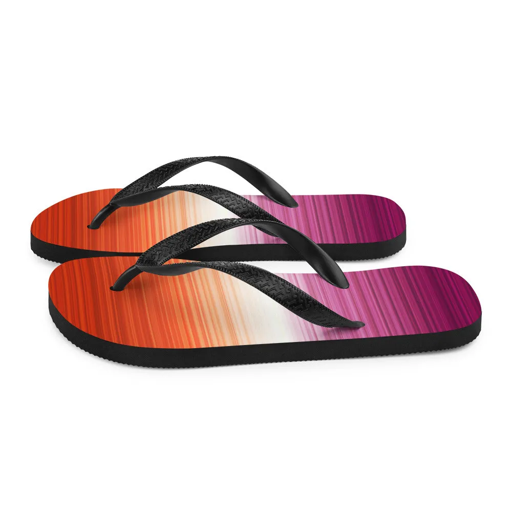 Lesbian Gradient Flip Flops