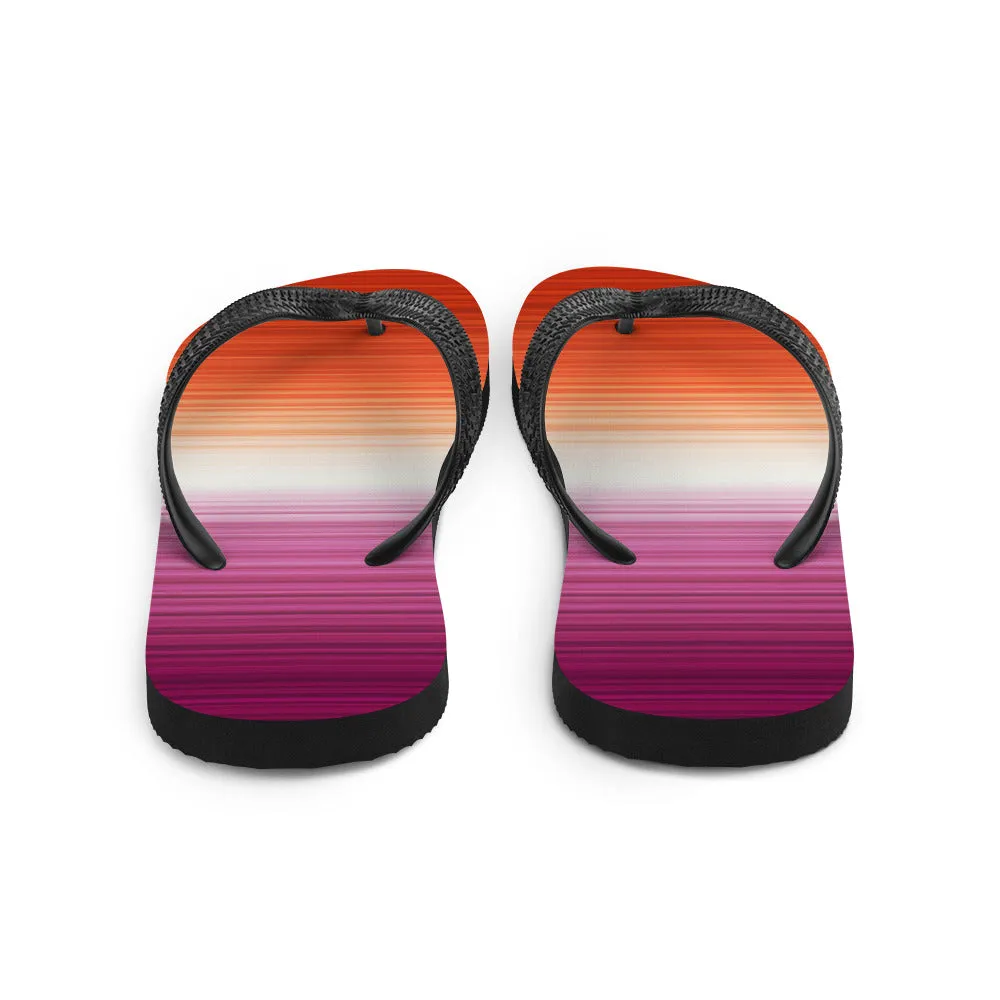 Lesbian Gradient Flip Flops