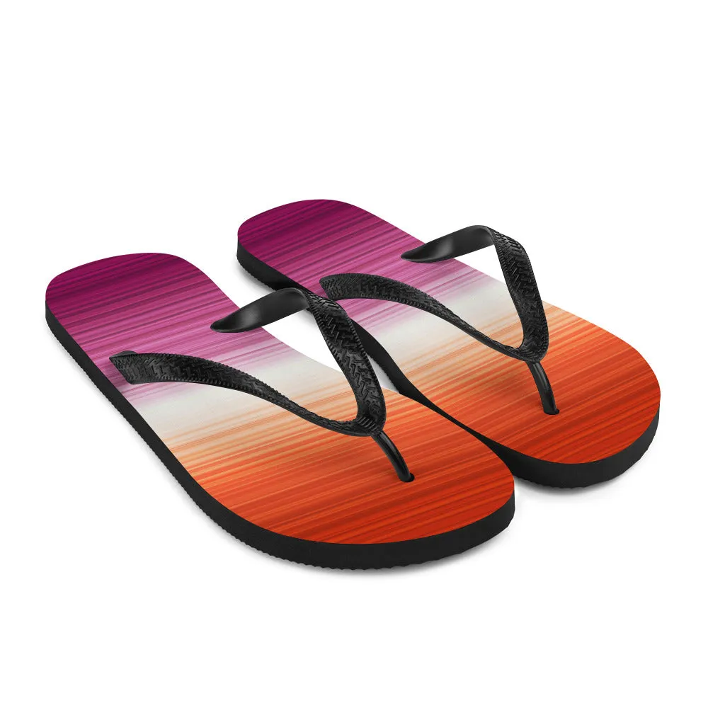 Lesbian Gradient Flip Flops