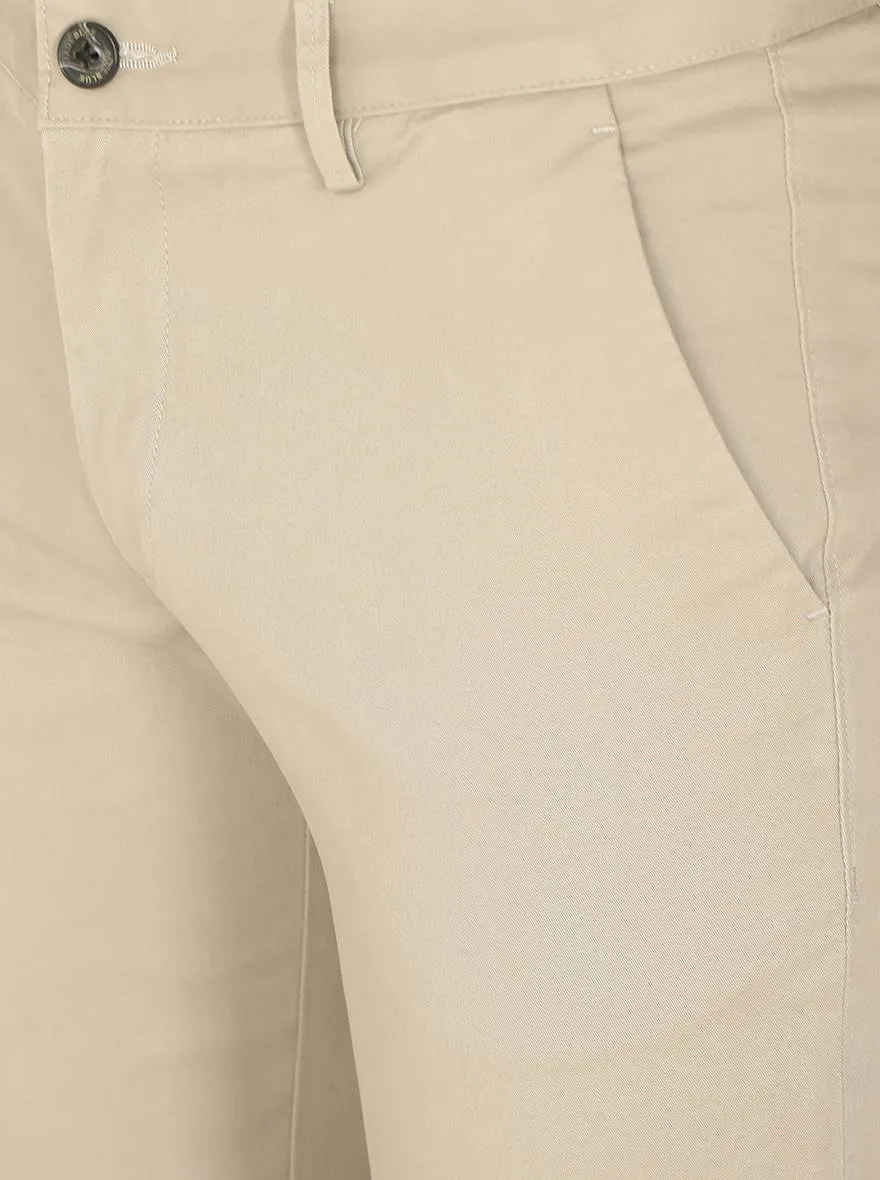 Light Grey Solid Uno Fit Casual Trouser | JadeBlue