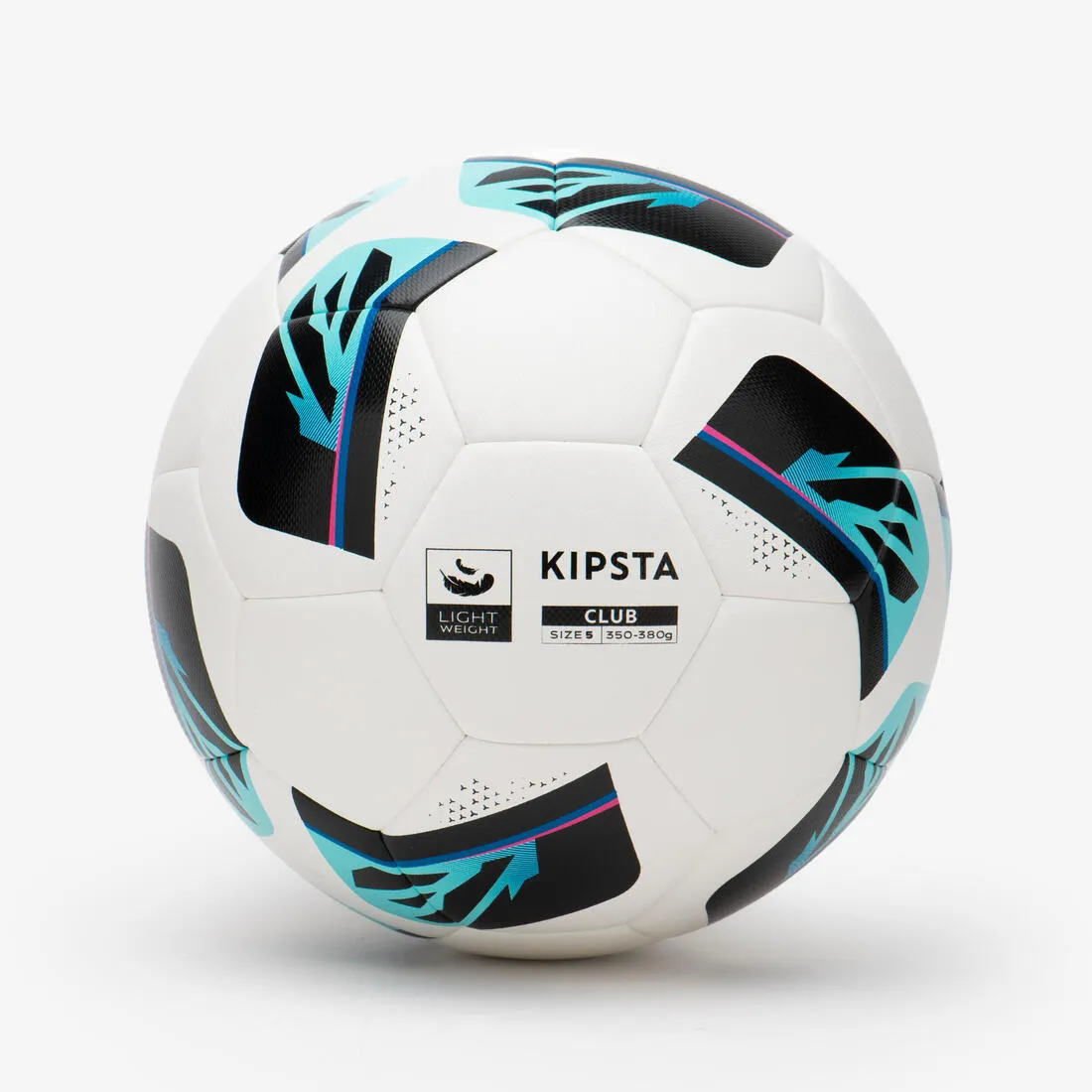 Light Size 5 Hybrid Football Club Ball  - White