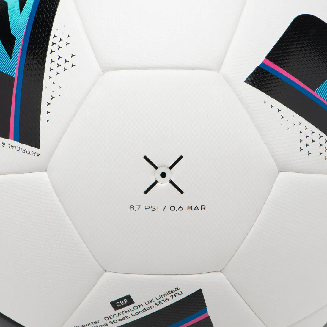 Light Size 5 Hybrid Football Club Ball  - White
