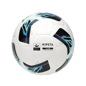 Light Size 5 Hybrid Football Club Ball  - White