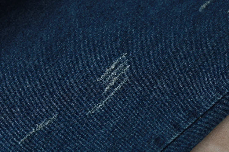 Loose-Fit Denim Overalls
