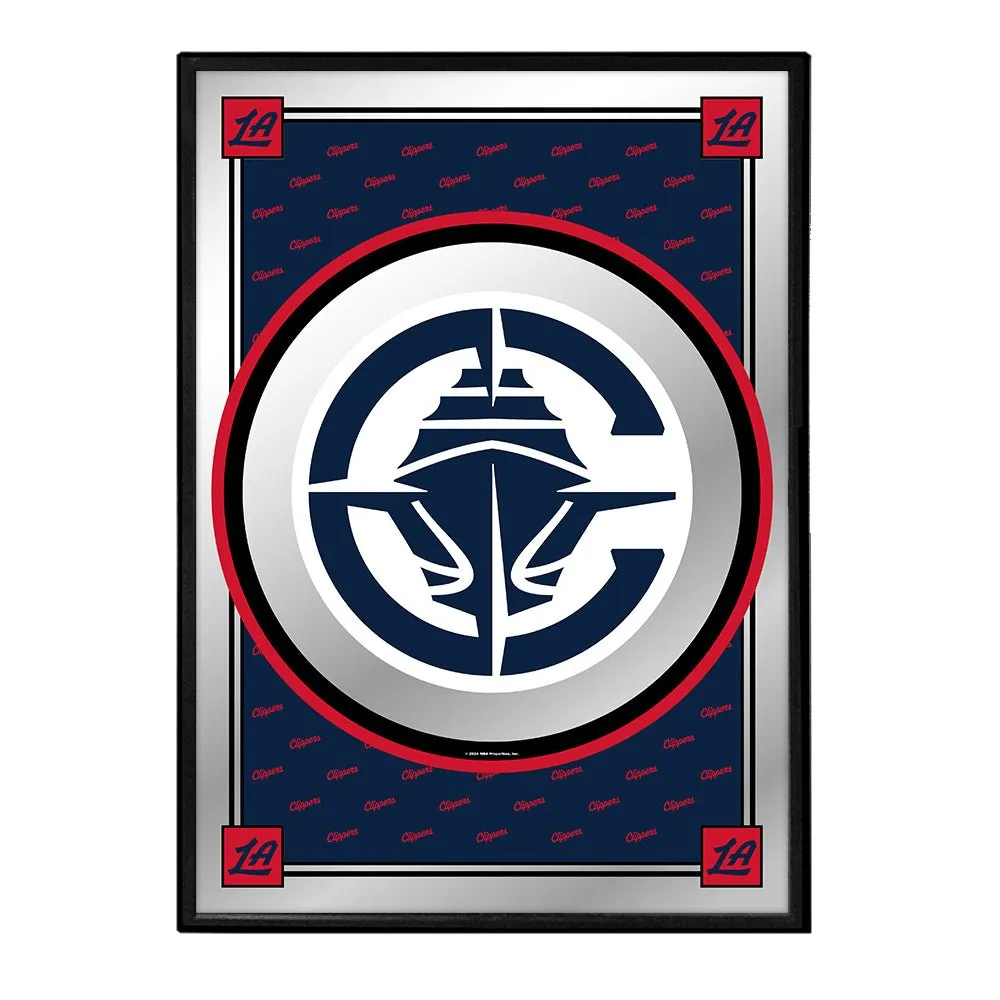 Los Angeles Clippers: Team Spirit - Framed Mirrored Wall Sign