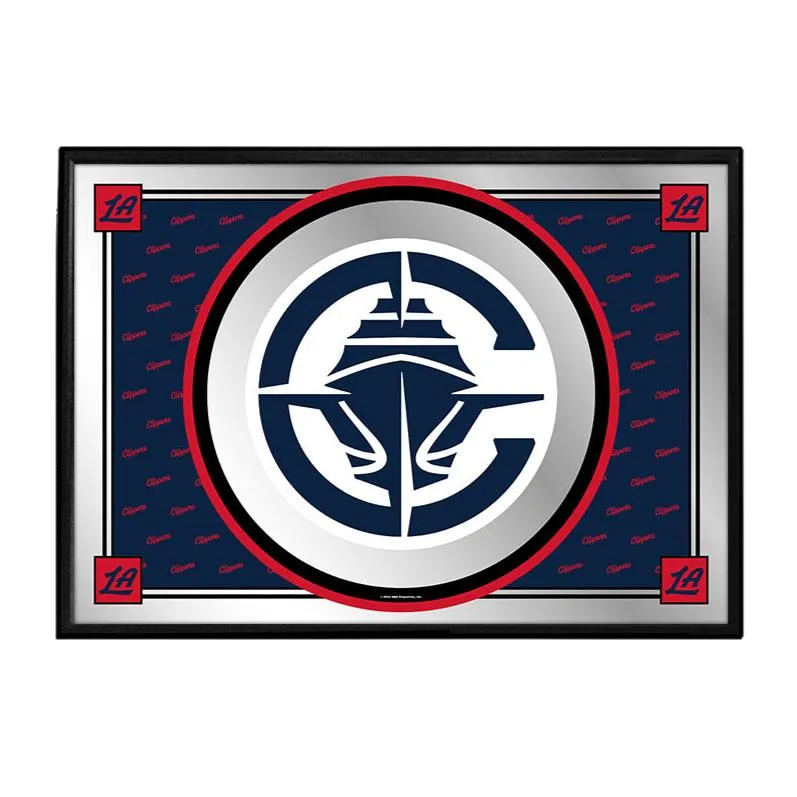 Los Angeles Clippers: Team Spirit - Framed Mirrored Wall Sign