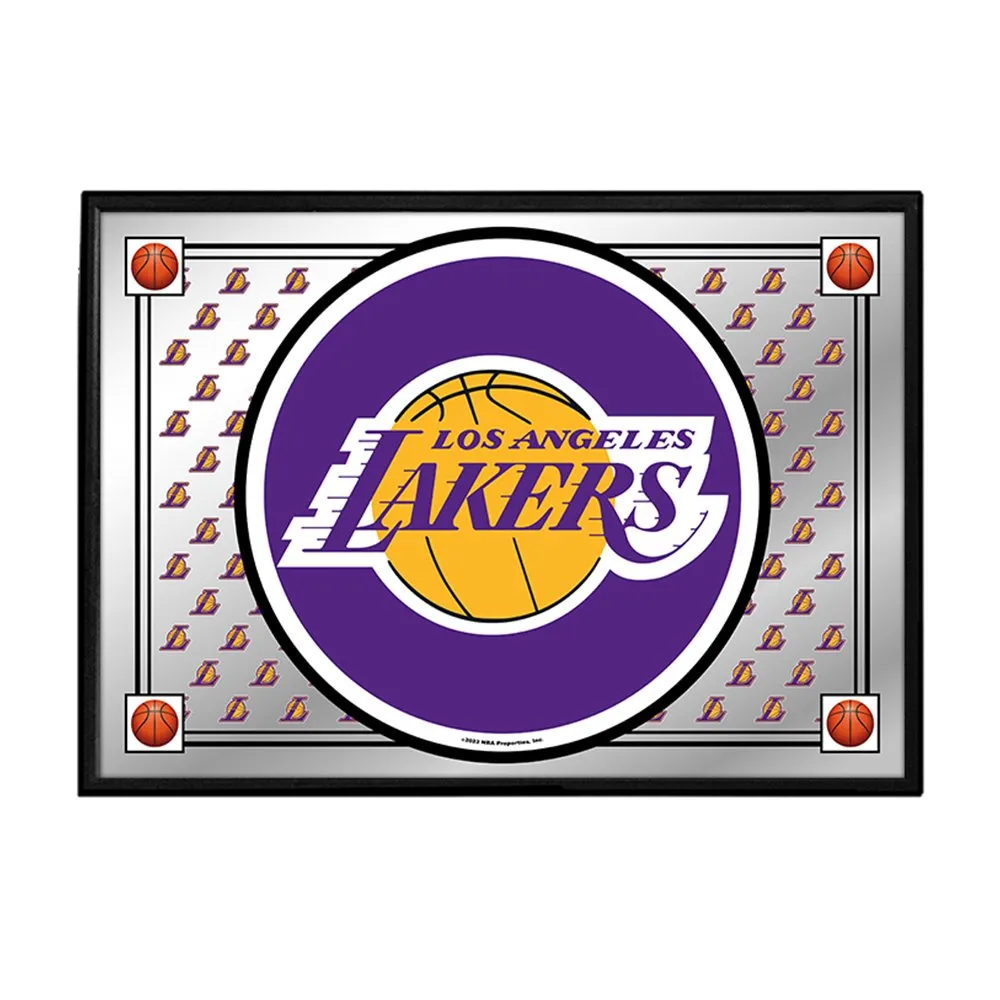 Los Angeles Lakers: Team Spirit - Framed Mirrored Wall Sign