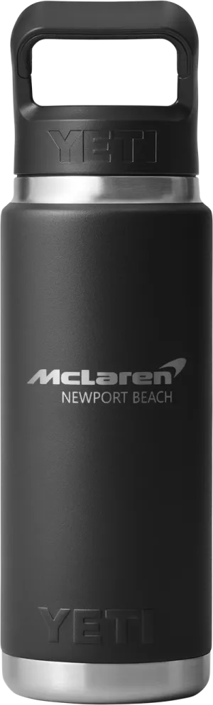 McLaren Newport Beach - Yeti Rambler 26oz Straw Bottle - Black