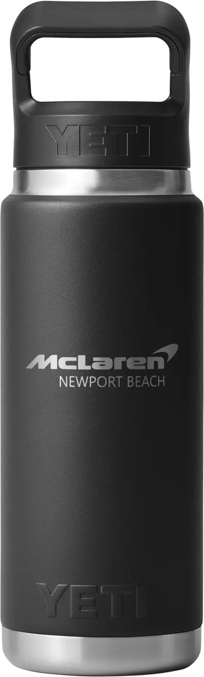 McLaren Newport Beach - Yeti Rambler 26oz Straw Bottle - Black