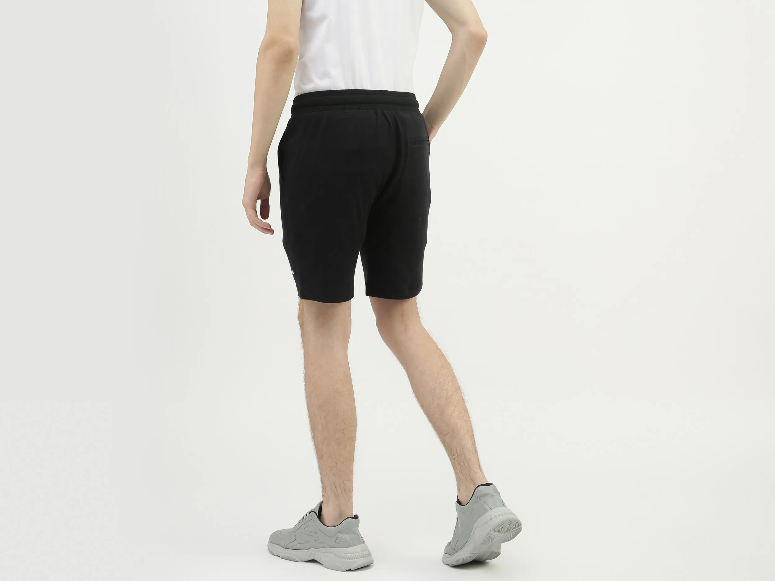 Men Solid Regular Fit Shorts