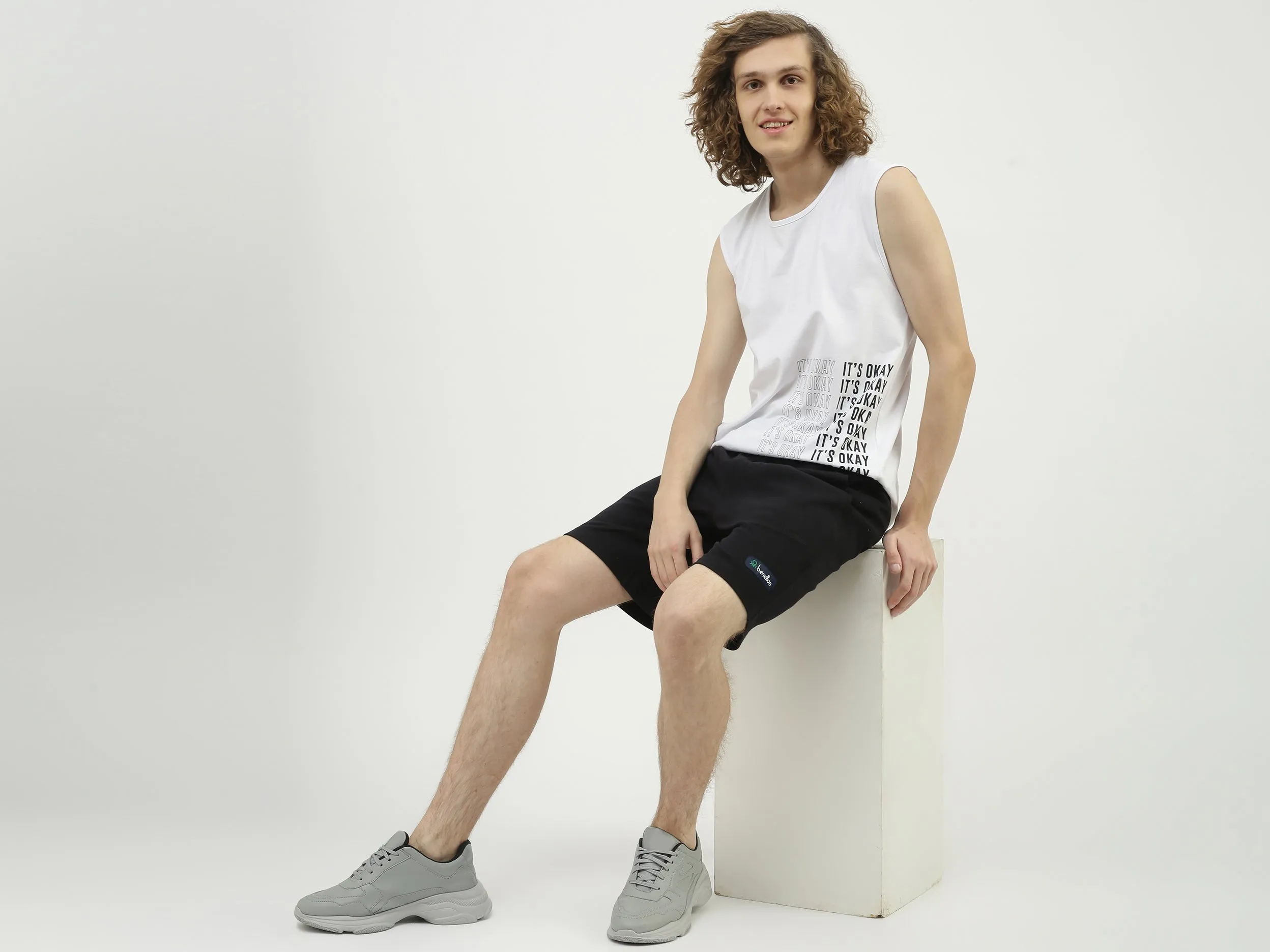 Men Solid Regular Fit Shorts