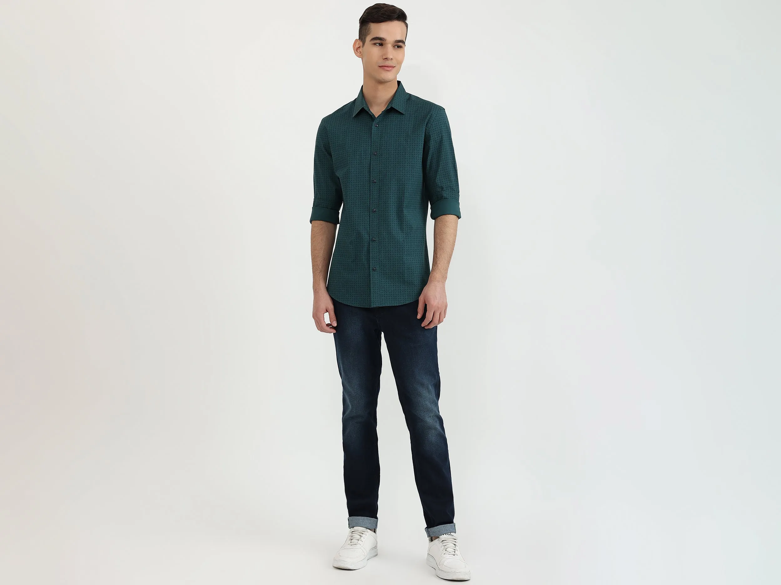 Mens Slim Fit Printed Shirt