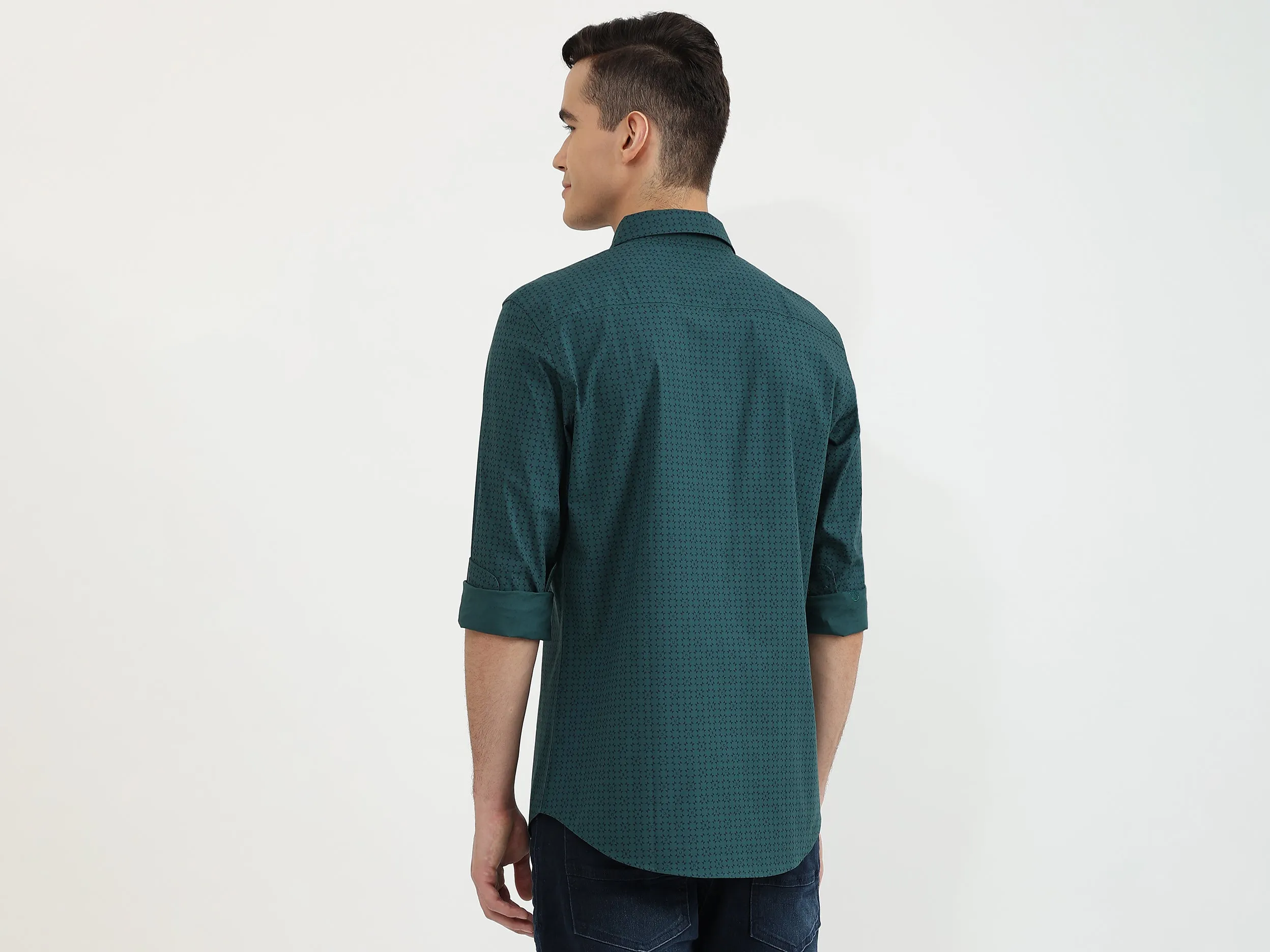 Mens Slim Fit Printed Shirt