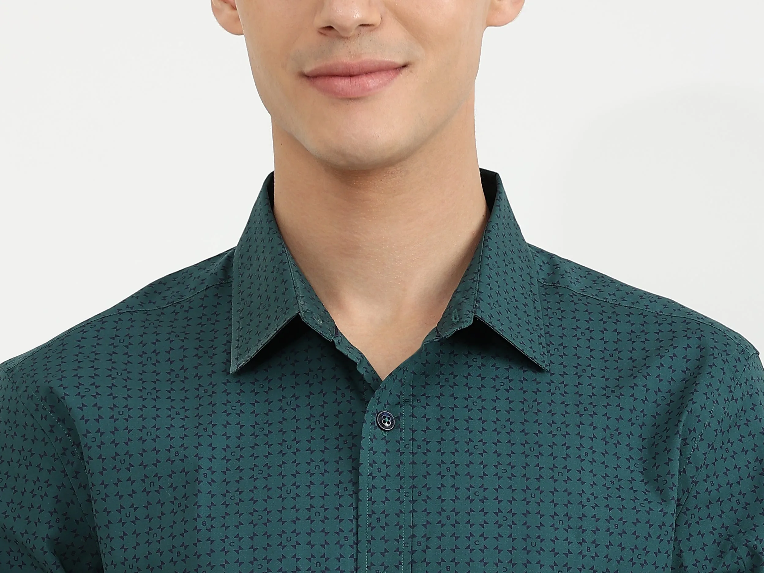 Mens Slim Fit Printed Shirt